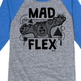 thumbnail image 3 of Monsters Inc. - Mad Flex Sully - Toddler & Youth Raglan Graphic T-Shirt, 3 of 4