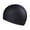 Black, variant on erfcxs Swimming Cap Breathable Comfortable PU Coated Swimming Cap Swimming Products Male And Female Adults Oversized Swimming Cap