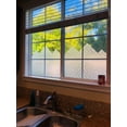 thumbnail image 3 of BSHAPPLUS® 17.7" x 78.7" Privacy Window Film,Blackout Window Clings,Frosted Glass Window Film,Non-Adhesive Window Tint,Anti UV Herringbone Window Sticker for Home Kitchen Bathroom Office, 3 of 11