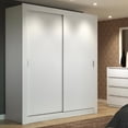 thumbnail image 2 of Ropero Closet Madesa Dallas 2 Puertas Corredizas 2 Cajones Blanco, 2 of 5