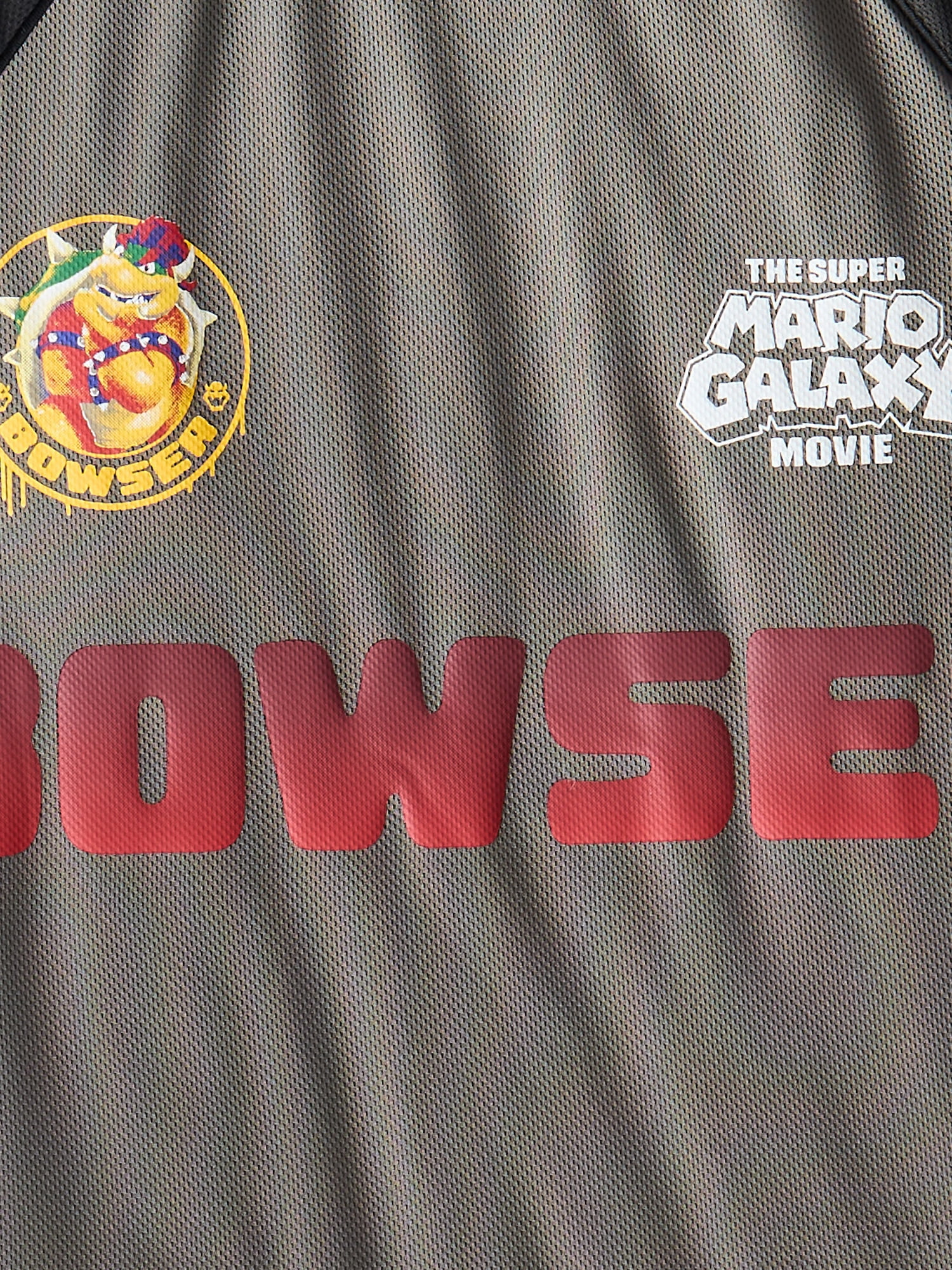 Super Mario Galaxy Movie Boys Bowser Graphic Soccer Jersey, Sizes 4-18