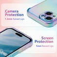 thumbnail image 3 of MYKOMI for iPhone 15 Plus Case 6.7 inch,Cute Colorful Iridescent Plating Edge Case with Love Hearts Pattern,Camera Lens Protection Shockproof Phone Case for Women Girls, 3 of 9