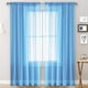 thumbnail image 1 of Cortinas transparentes para sala de estar, Panel de cortina de ventana con bolsillo para barra, cortinas de gasa translúcidas para dormitorio, cortinas transparentes Levamdar LKX-0934-2, 1 of 8
