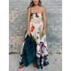 thumbnail image 3 of Vestido maxi bodycon floral para mujer 2024 Boho Flowy Salir Slip Dress Graffiti Spaghet, 3 of 5
