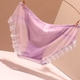 thumbnail image 4 of Women's Briefs Goofy Goober Underwear Womens Breathable Underwear Lace Thong for Women plus Size plus Size Panties for Women 2x The Bibs The Knickers Maternity 4xl Light Purple M, 4 of 4