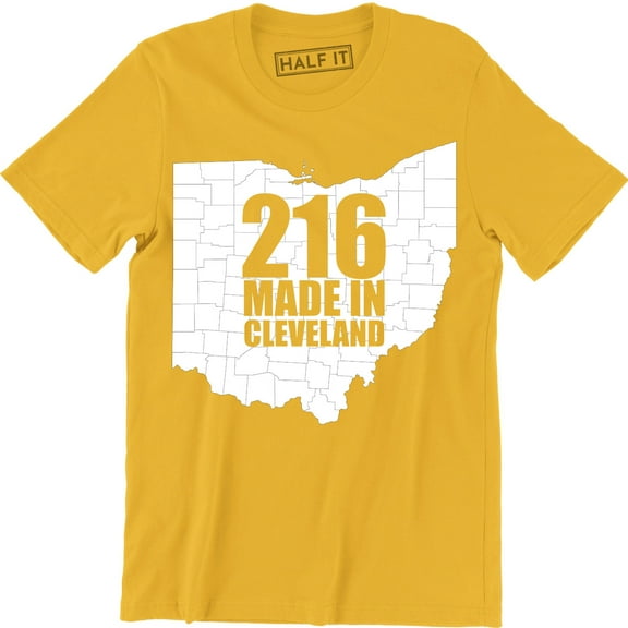 216 Made In Cleveland Ohio City Pride Basketball Baseball Sports Fan T-Shirt