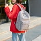 thumbnail image 2 of Mochila de estilo pijo marrón claro para mujer, mochila escolar de pana de tela suave para chicas adolescentes, 2 of 5
