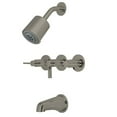 thumbnail image 1 of Kingston Brass KBX8138NDL Three Handle Tub & Shower Faucet, 1 of 2