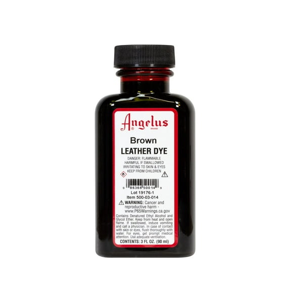Tinte para piel Angelus Brown, 90 ml, color permanente