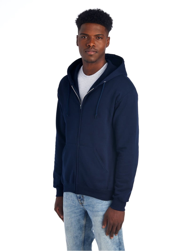 Jerzees Men's NuBlend Fleece Full Zip Hoodie Sweatshirts, Sizes S