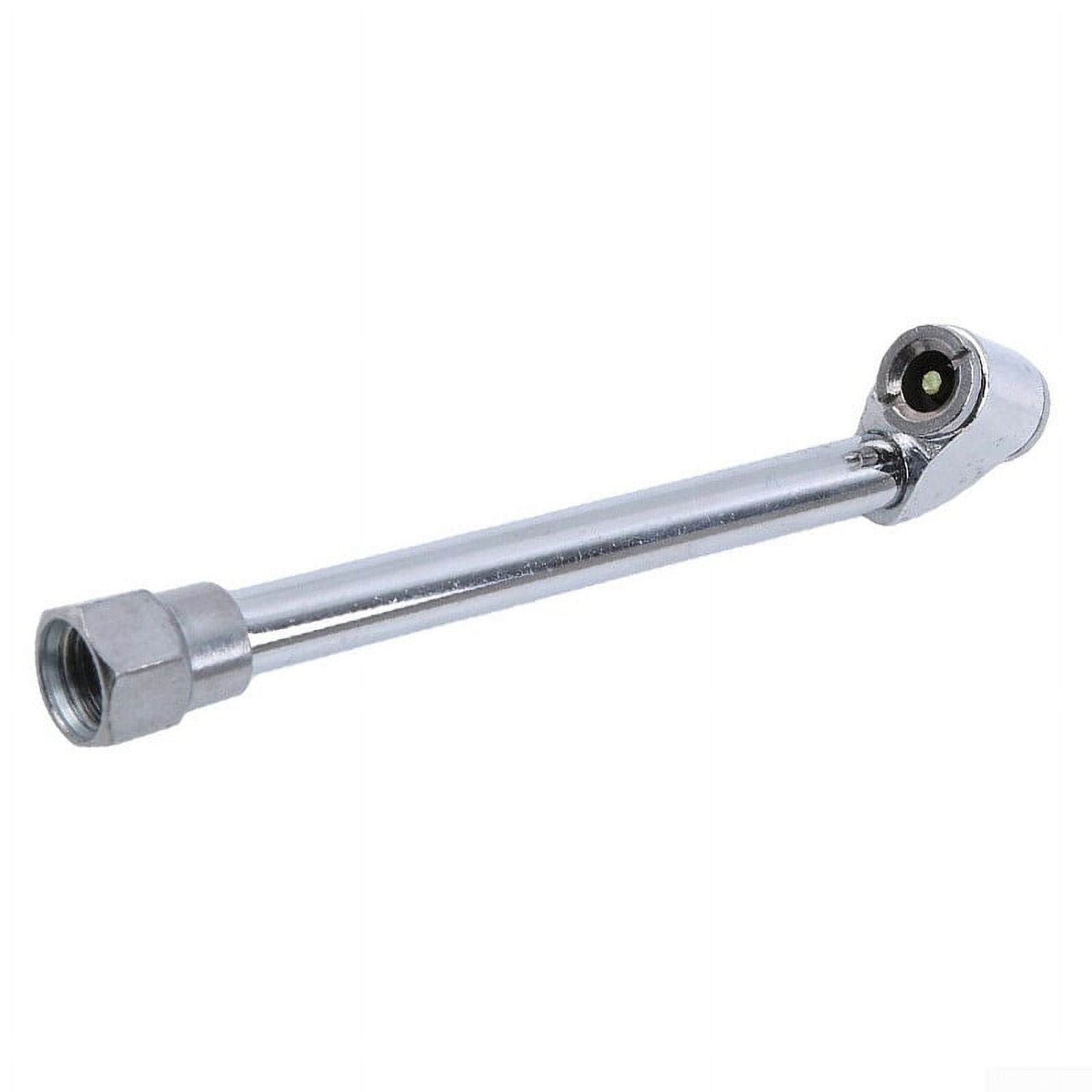 Air Tire Pressure Filler Fill Inflator With Gauge Dual Chuck Compressor Hose 12 Accessories For Auto