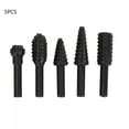 thumbnail image 1 of 5 Pcs 53~61mm Black Woodworking Rotate File 6mm Rotary Burr Head for Wood Process, 1 of 1