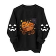 thumbnail image 5 of Uootdi Halloween Sweatshirts for Women Crew Neck Halloween Theme Graphic Womens Sweatshirt Relaxed Fit Holiday Party Womens Tops Gift, 5 of 8