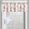 thumbnail image 4 of Ambesonne Pastel Valance & Curtain, Soft Spring Floral Motif, 55"x30", Brown Pale Pink White, 4 of 6