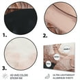 thumbnail image 3 of Designart "Boho Half Circles in Rose Gold I" Abstract Metal Art Living Room, 3 of 5