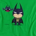 thumbnail image 2 of Batman Cute Batman Women's T Shirt, Kelly Green, X-Large, 2 of 6