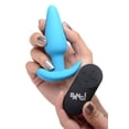 thumbnail image 1 of Bang! 21x Vibrating Silicone Butt Plug W/ Remote Blue, 1 of 5