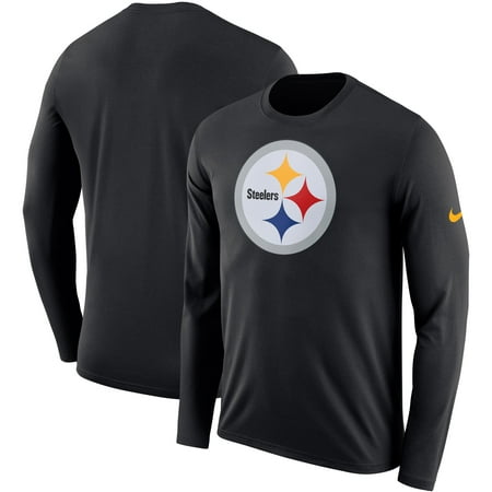 Pittsburgh Steelers Nike Fan Gear Primary Logo Performance Long Sleeve T-Shirt -