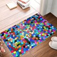 thumbnail image 5 of Disketp Colorful Tie Dye Stained Glass 2 Mat For Front Door Outside - Doormat Outdoor Entrance - Welcome Mats Outdoor,Outside Entry And Outdoor Entrance 16''X24'', 5 of 9