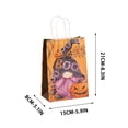thumbnail image 3 of Fmbmuo Small Gift Bags, Halloween Kraft Paper Gift Bags, Pumpkin Themed Wrapping Tote, Party Favor Sacks for Treats and Presents, 3 of 5