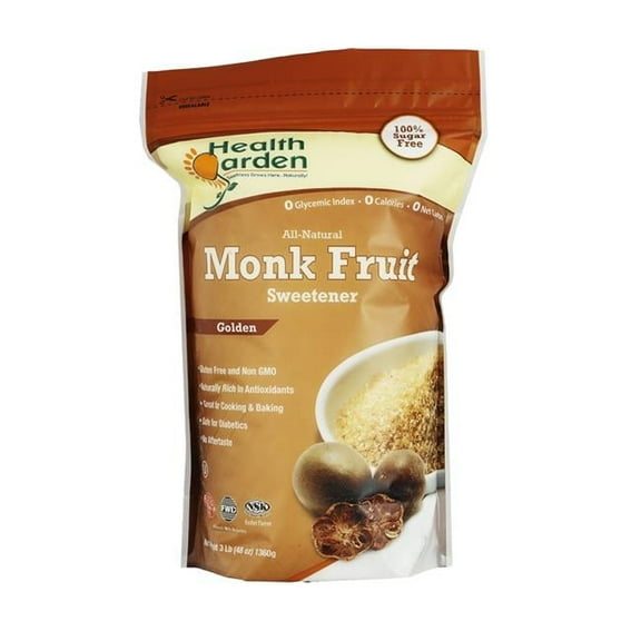 Health Garden  Monk Fruit Golden All Natural Sweetener  3 lbs