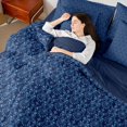 thumbnail image 4 of Feelyou Hippie Damask Twin Bedding Sets 7-Piece, Blue Dreamcatcher Bedding Comforter Set, 4 of 8