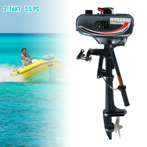2-Stroke 3.5HP Outboard Motor for Fishing Boats and Speedboats Outboard Motor for Boats Weighing 100-200kg