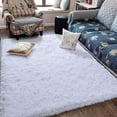 thumbnail image 2 of Noahas Luxury Fluffy Rugs Fluffy Carpet For Living Room for Bedroom Home Decor Nursery Rug 5.3'x7.5',White, 2 of 9