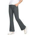 thumbnail image 2 of Teen Girls Flare Pants Stretchy Slim Fit Bootcut Yoga Leggings Dressy Trousers for School Uniform Daily Wear, 4T-12Y, 2 of 7