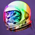 thumbnail image 3 of CafePress - Astronaut Space Cat (Digital Rainbow Dark T Shirt - Men's Classic Graphic Cotton T-Shirt, 3 of 4