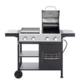 thumbnail image 5 of BUIORD Propane Gas Grill and Griddle Combo, Portable 2+2 Multi-Function Burner Barbecue Grill with Cover and PIZZA Grill, 49,200 BTU Stainless Steel BBQ Grill for Outdoor Cooking, Patio, Camping, 5 of 18