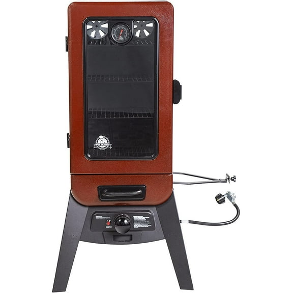 Pit Boss 3-Series Gas Smoker in Red Hammertone - PBV3G1