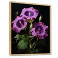 thumbnail image 2 of Designart "Symphony of Morning Glory Garden in Blue and White II" Floral Framed Wall Art - Traditional Purple Morning Glory Bedroom Framed Canvas Wall Art, 2 of 6