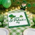 thumbnail image 4 of Uuiauoio St. Patrick’s Day Tableware Party Supplies – Disposable Shamrock Dinnerware with 9 in Paper Plates, Napkins for Irish Party, St. Paddy’s Day Celebrations(20 Napkins), 4 of 6