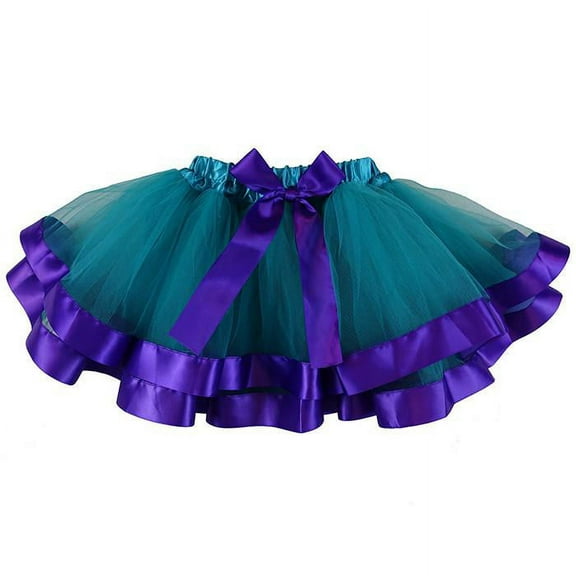 Wenchoice Mermaid Ribbon Tutu Skirt Girls M(3Y-4Y)