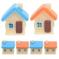 thumbnail image 2 of LOLIPPYY 6pcs Mini House Figurines Cute Miniature Micro Landscape Resin House Statues for Plant Pot Fairy Garden Dollhouse Ornament Decoration, 2 of 7