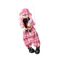 thumbnail image 2 of Bewildely Marioneta de línea de tracción, marioneta de mano, juguete interactivo para padres e hijos, payaso manual para niños, juguete Juguetes Rosa, 2 of 6