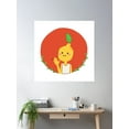 thumbnail image 2 of Lemon Boy Poster Wall Art, Modern Wall Decor For Living Room Bedroom, 30x30 UNFRAMED, 2 of 3