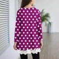 thumbnail image 3 of zbxnLI Little and Big Girls Long Sleeve Shirts Polka Dot Printed Graphic T-Shirts Basic Tee Fall Blouses, 3 of 6