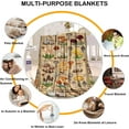 thumbnail image 6 of Mushroom Blanket Fleece Soft Cozy Throw Blanket for Couch Bed Living Room, Lightweight Flannel Plush Warm Travel Throws and Blankets for Sofa 60x80 Inches, 6 of 6