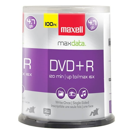 UPC: 0025215627675 | Maxell 4.7GB 16X DVD+R 100 Packs Spindle Disc Model 639016
