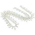 thumbnail image 1 of Rhinestone Chain, 1 Yards Craft Rhinestone Chain Silver Bottom Super Glittering  For DIY Modification For Clothing Decoration Colours, 1 of 8