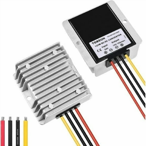 Kohree DC 36V/48V to 12V Step Down Reducer 10A 120W Converter Regulator for Golf Cart RV Camper