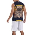 thumbnail image 2 of Sikiie Pug dog Yoga Basketball Jersey Reversible Men's Mesh Athletic Sports Shirts Training Practice S-4XLLarge, 2 of 6