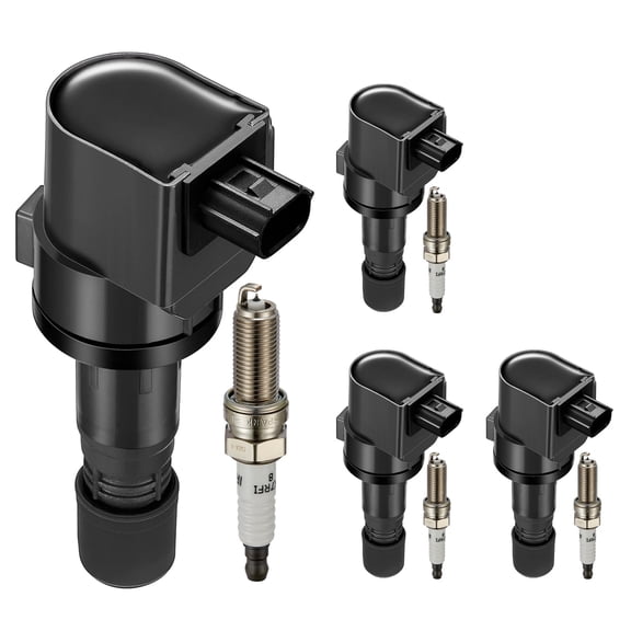 SPEEDWOW Ignition Coils UF672 and Iridium Spark Plug 97390 Compatible with Honda Civic Acura ILX l4 1.8L 2.0L Replaces C900 5C1880 GN10421 6732317 5C1880 LKR7BGP-S Set of 4