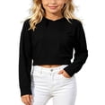 thumbnail image 3 of Tisuna Toddler Crop Hoodies Girls Stylish Solid Color Hoodie Teen And Youth Daily Wear Long Sleeve Outfits Size 3-4 Years, 3 of 6