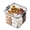 C, variant on mdesiwst Sealed Storage Box Transparent Multi-Compartment Food Container Stackable Airtight Canister for Kitchen Cabinet Pantry Loose Tea Leaves Herbs Spices