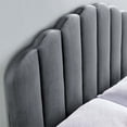 thumbnail image 6 of Modway Veronique King/California King Performance Velvet Headboard in Charcoal, 6 of 10