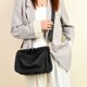 thumbnail image 5 of Bolso hombro mano casual Cuero PU suave con correa ajustable desmontable Monedero color sólido para mujer, 5 of 9