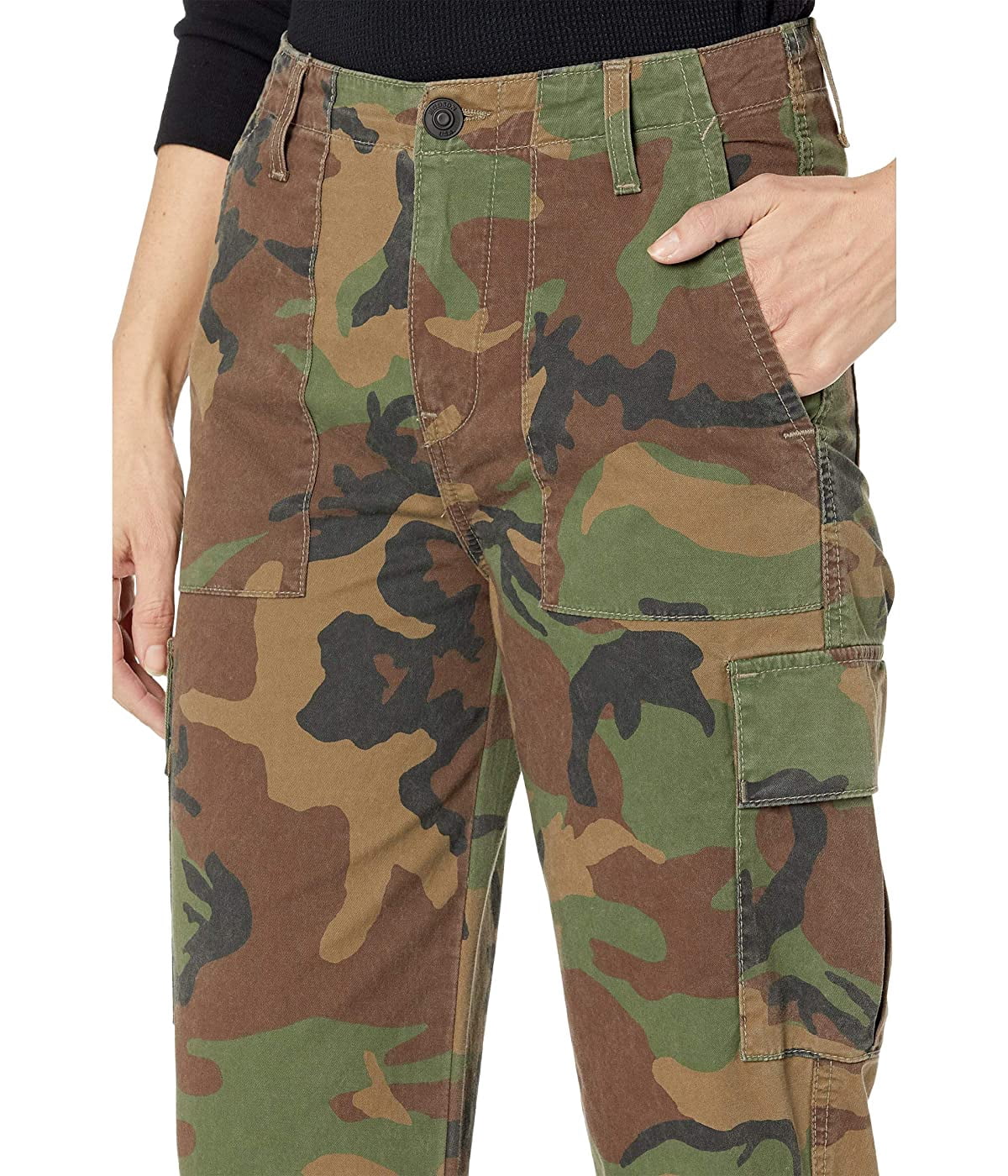 Hudson Womens Camo Casual Cargo Pants, Green, 28 - Walmart.com